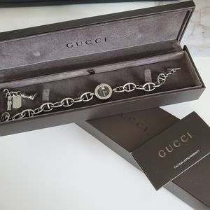 Gucci Stainless Steel 107 Charm Bracelet Watch